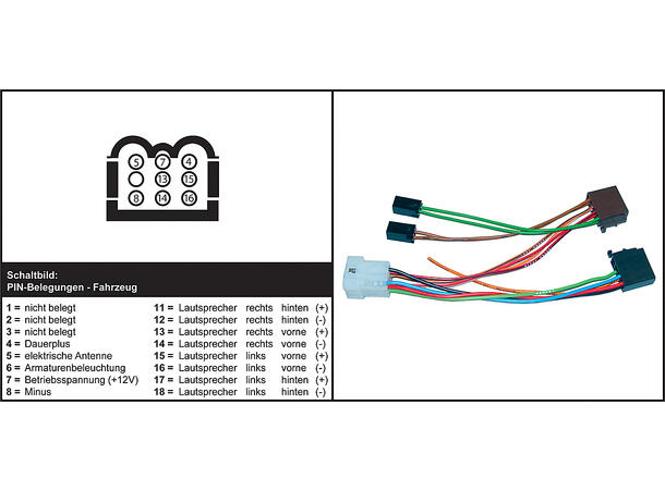 ISO-adapter, Volvo 2er,3er,4er,740 >12.90 >